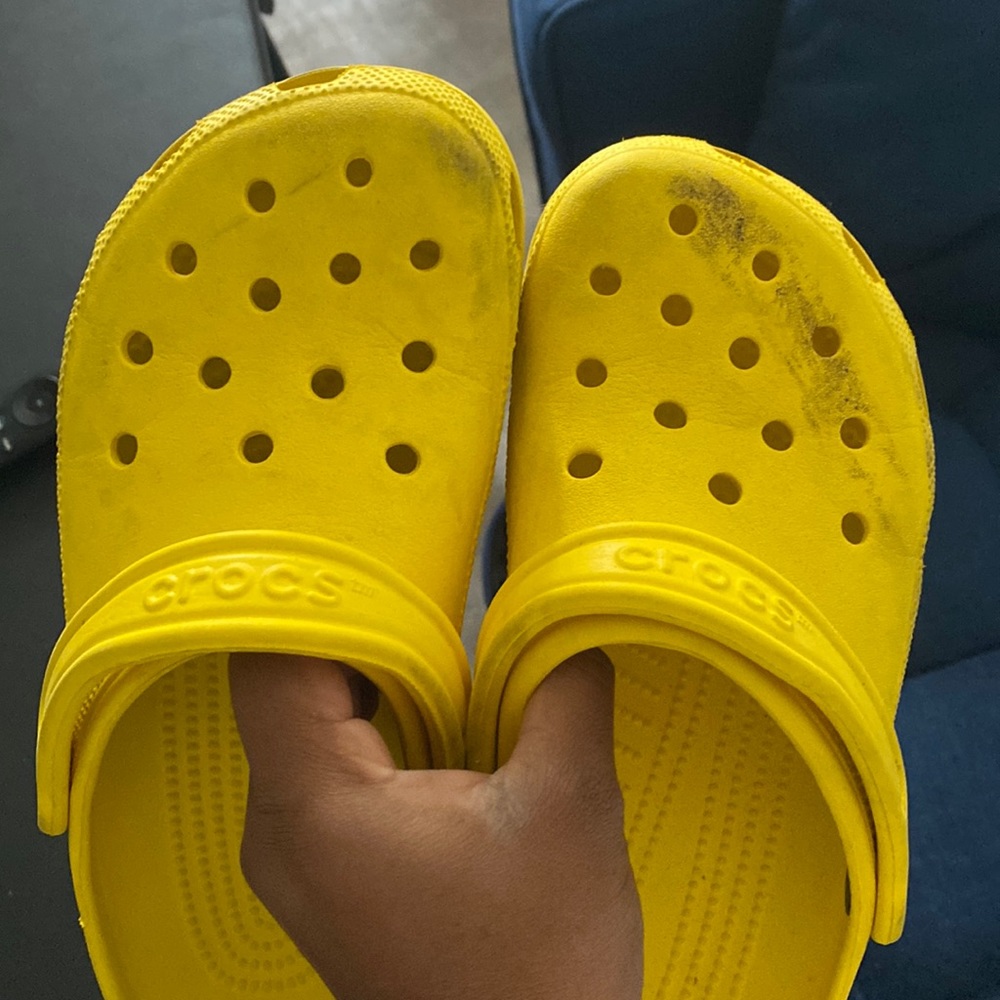 Yellow crocs